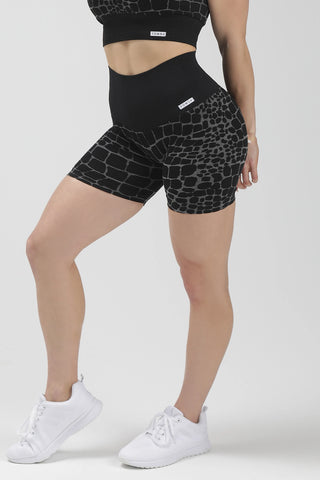 Shorts All - up Cocco Nero - FGM04 - LEGGINGS ANTICELLULITE - fgm04