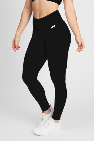 Leggings sportivi con tecnologia FIR soft push up senza arricciatura Onyx Nero IN REGALO (Taglia Unica) - FGM04 - Gift - fgm04