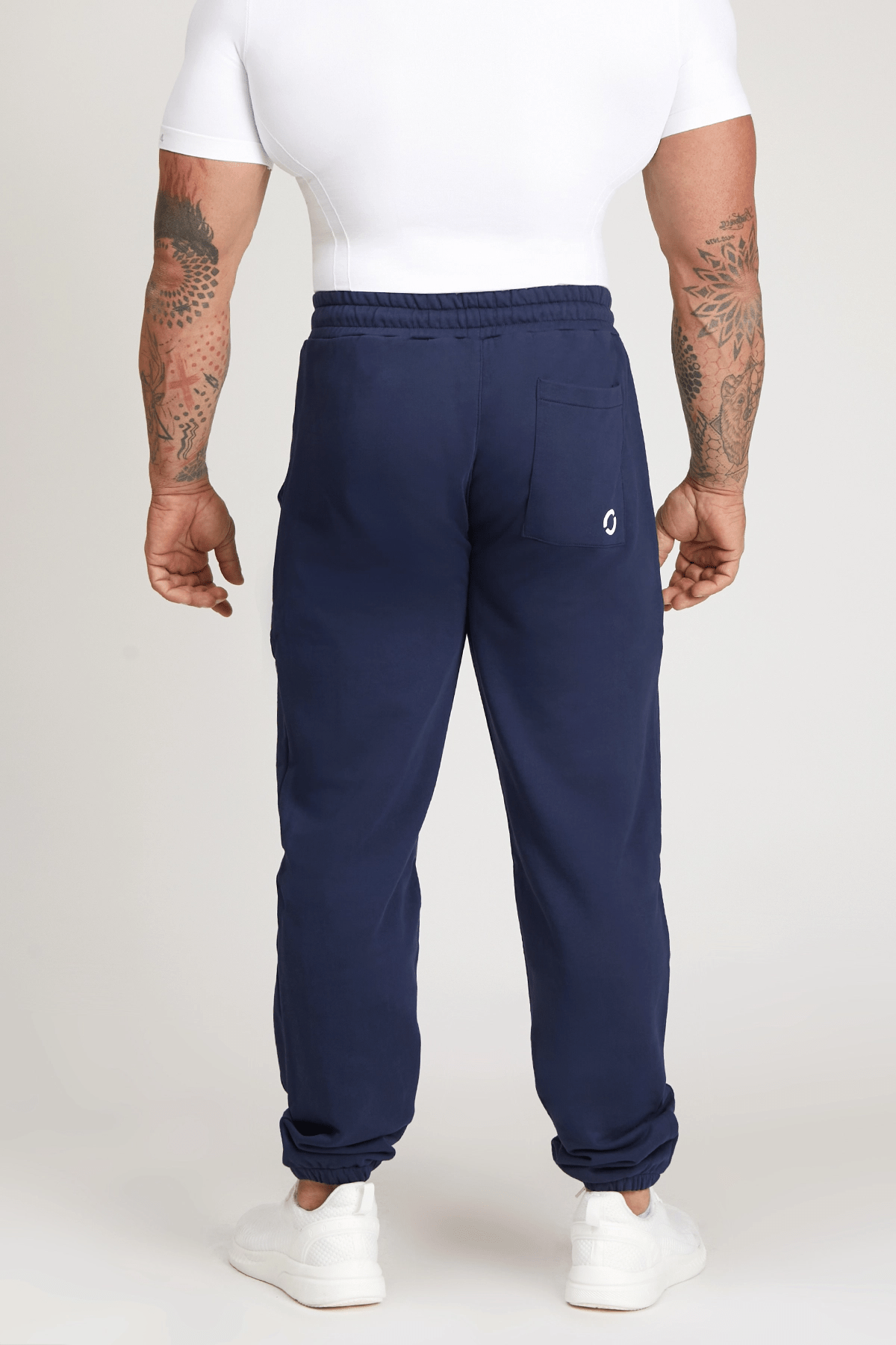 Pantaloni della tuta sportivi in cotone Jogger Ikonic FW 24/25 Blu Notte Uomo - FGM04 - Linea Ikonic Uomo - fgm04