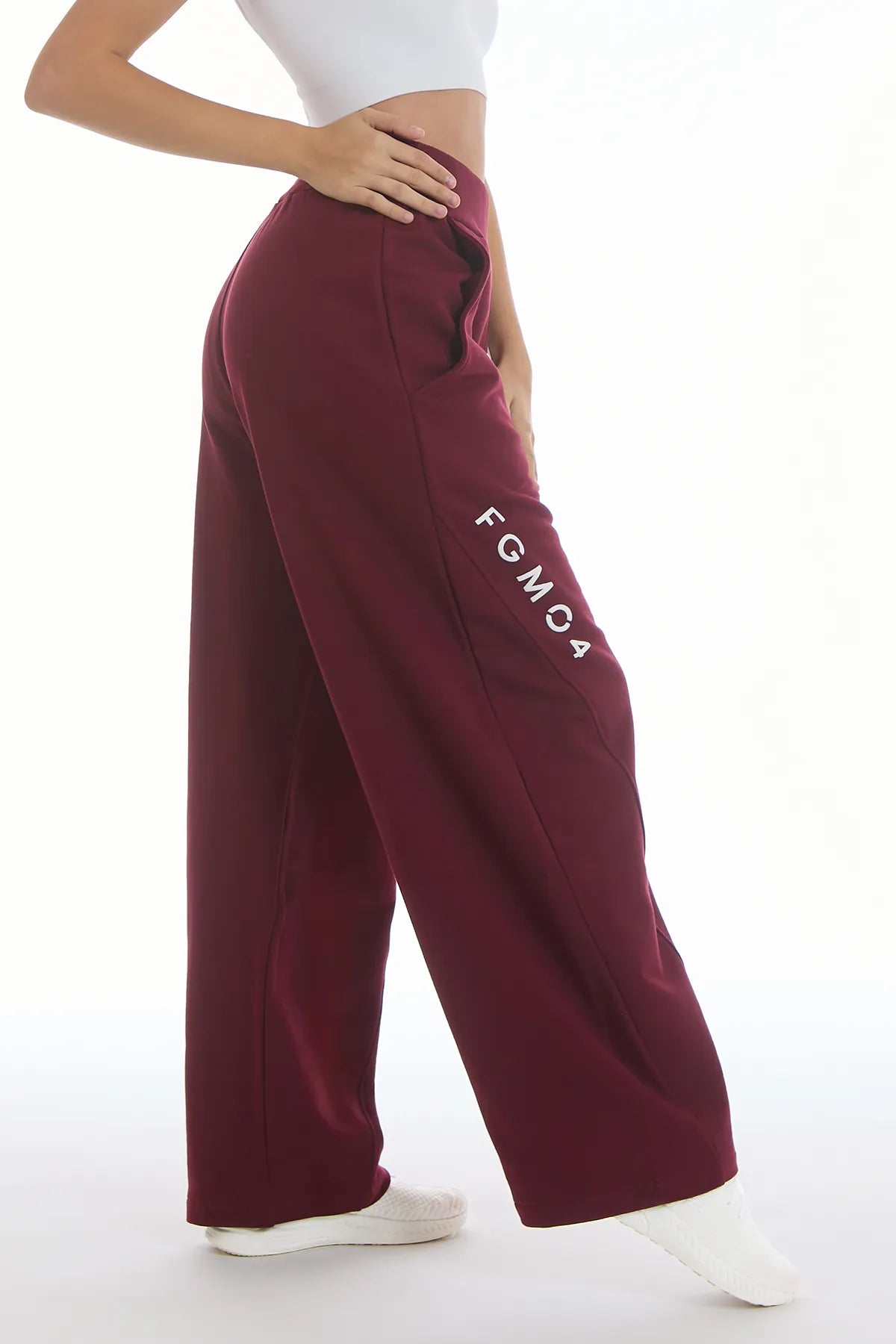 Pantalone Baggy Ikonic FW 25 Prugna - FGM04 - Linea Ikonic - fgm04