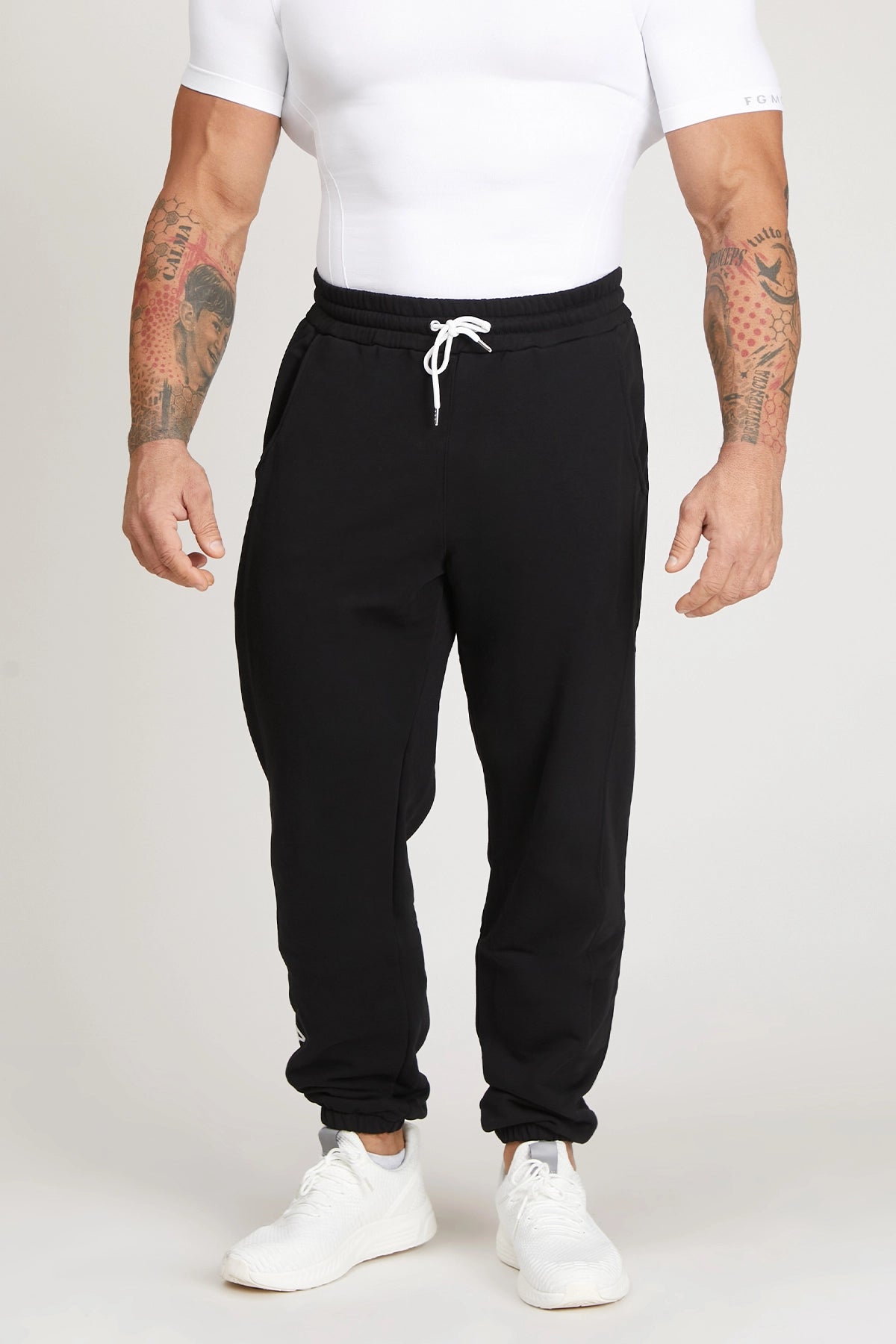 Pantaloni della tuta sportivi in cotone Jogger Ikonic FW 24/25 Nero Uomo - FGM04 - Linea Ikonic Uomo - fgm04