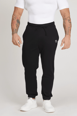 Pantaloni della tuta sportivi in cotone elasticizzato leggero Pantalone Sportivo Noah Nero Uomo - FGM04 - Linea Ikonic Uomo - fgm04