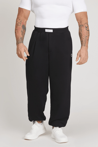 Pantaloni della tuta sportivi in cotone oversize Pantalone Sportivo City Nero Uomo - FGM04 - Linea Ikonic Uomo - fgm04