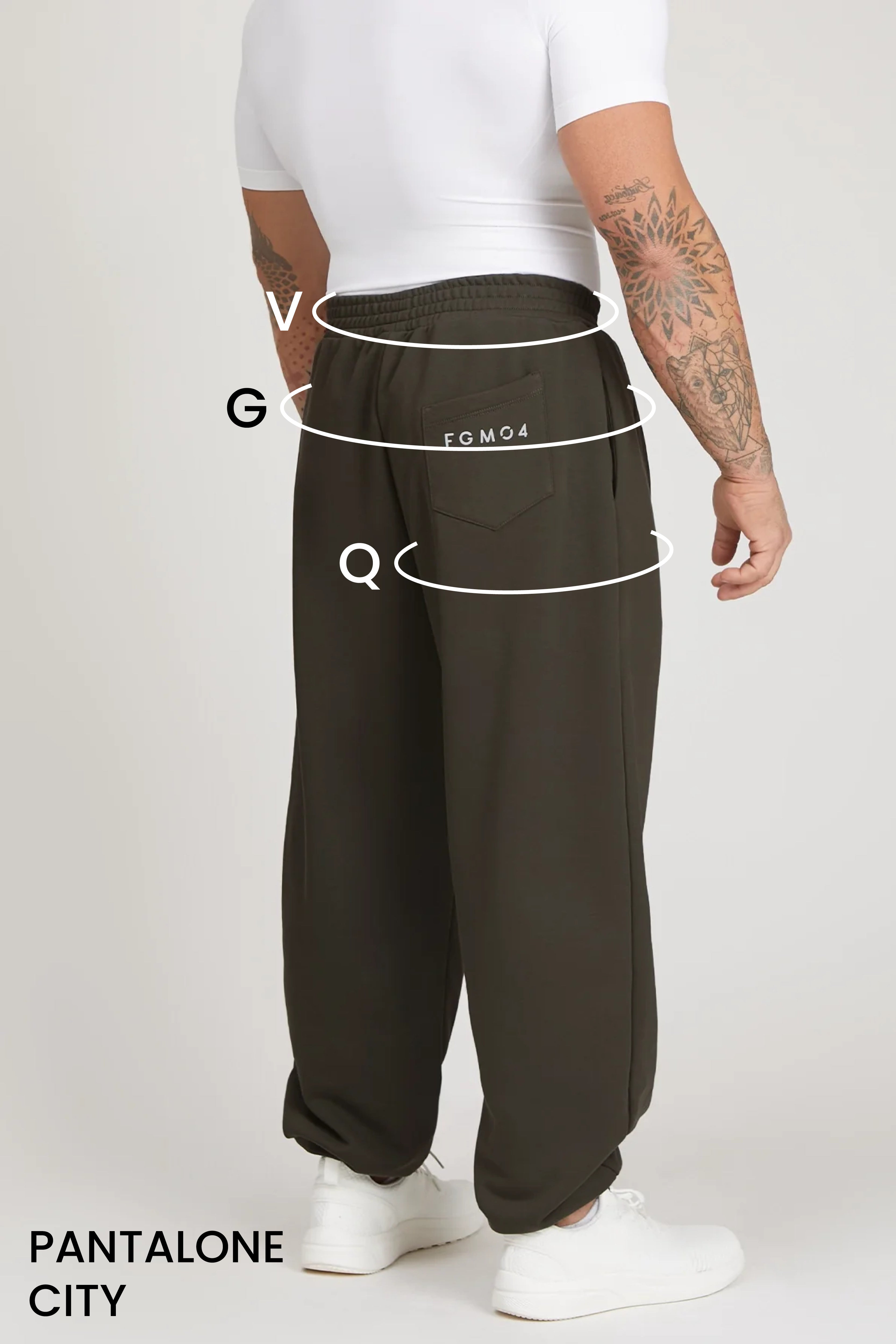 Guida alle taglie: pantalone sportivo city uomo