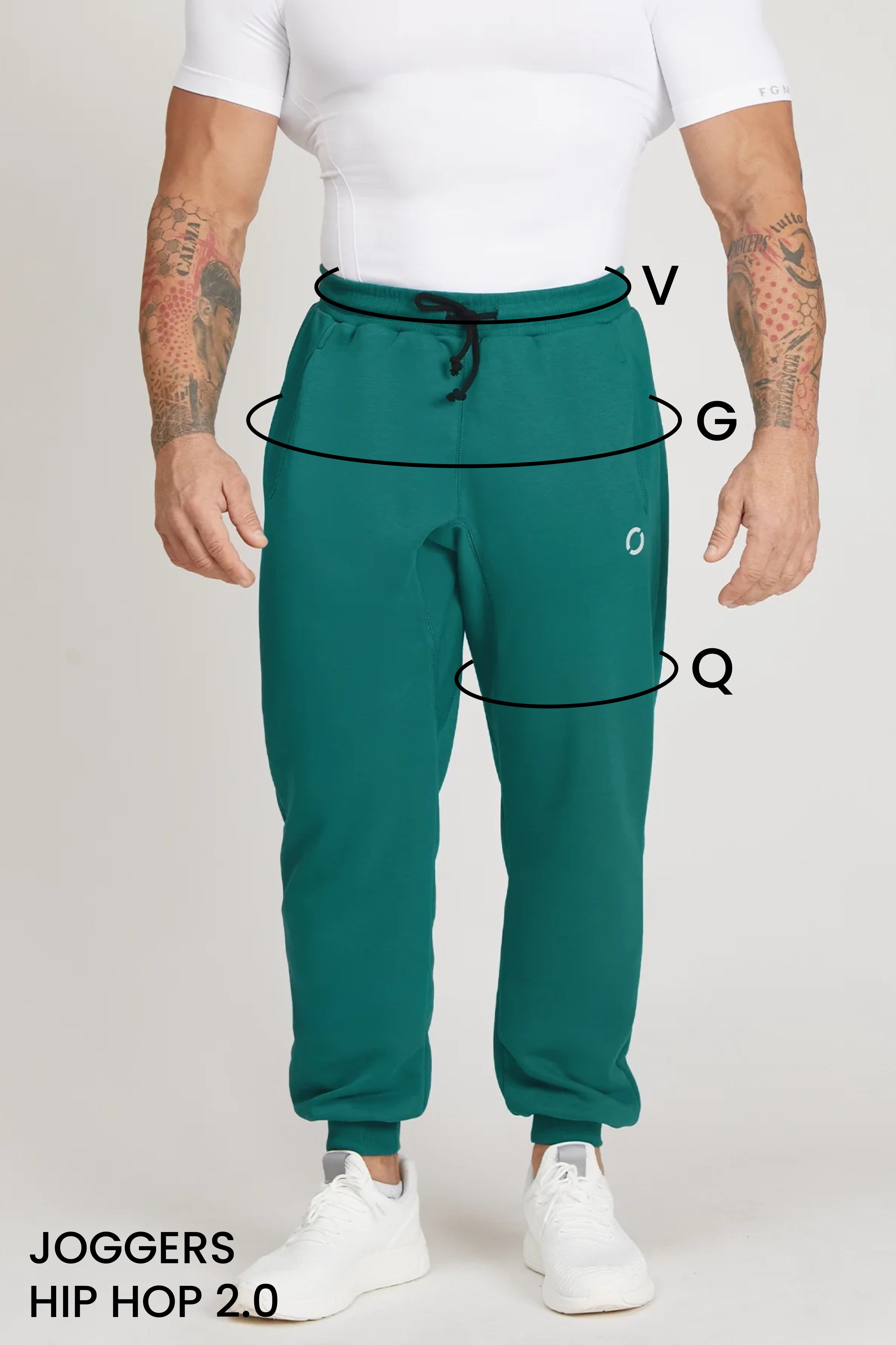 Guida alle taglie: pantalone jogger hip hop 2.0 fw 24/25