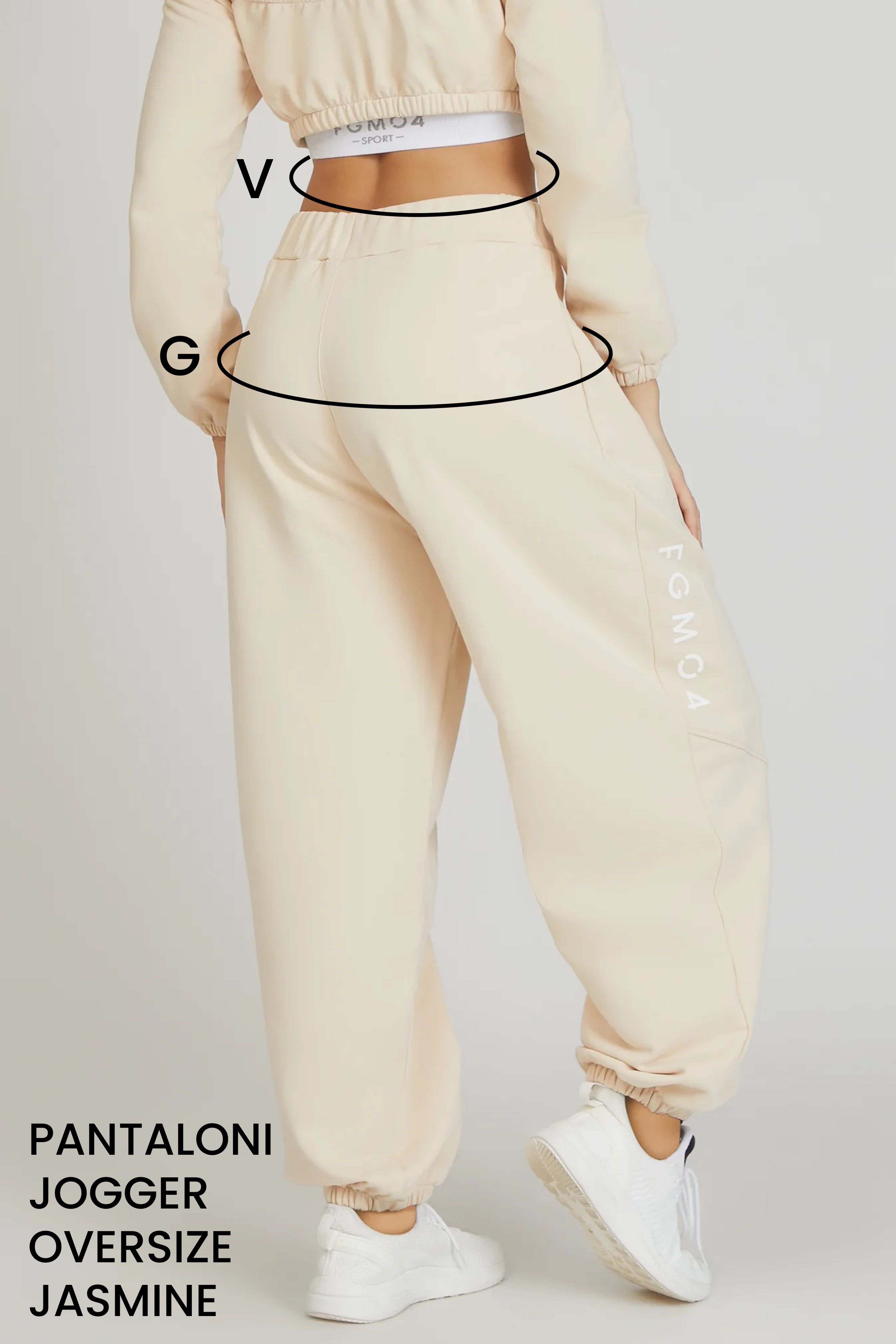 Guida alle taglie: Pantalone Jogger Oversize Jasmine Donna