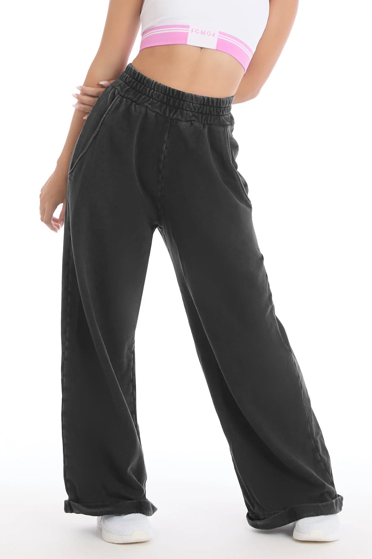 Pantalone Over Donna Grigio Ardesia - FGM04 - Linea Ikonic - fgm04