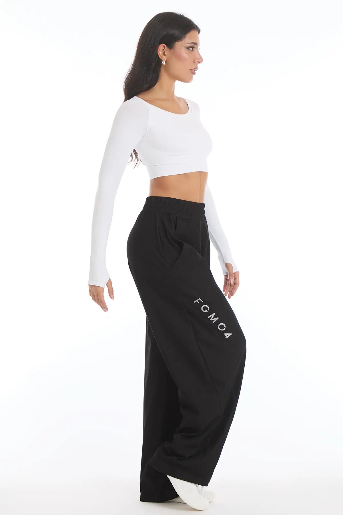 Pantalone Baggy Jeans Nero - FGM04 - Linea Ikonic - fgm04