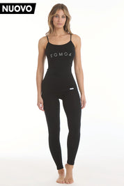 Pigiama Lungo Fgm04 / Canotta + Pantalone Nero