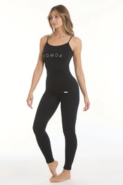 Pigiama Lungo Fgm04 / Canotta + Pantalone Nero