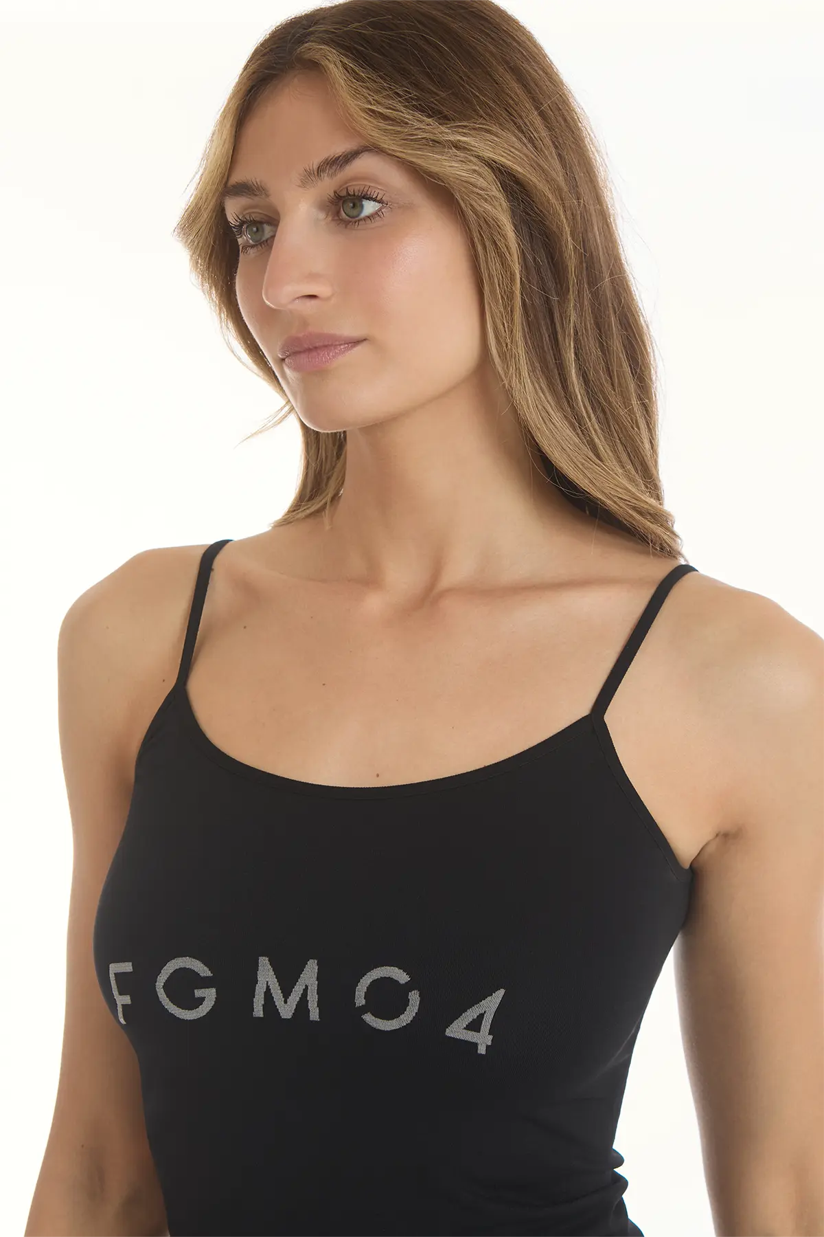 Pigiama Lungo Fgm04 / Canotta + Pantalone Nero