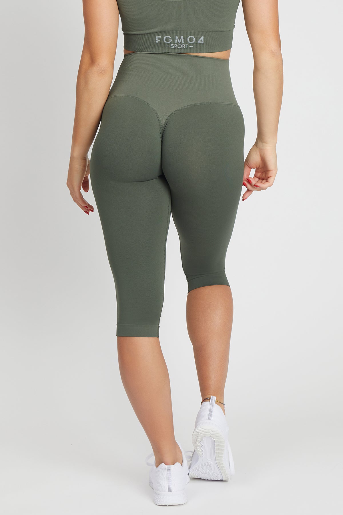 Pinocchietto All - Up Verde Militare - FGM04 - LEGGINGS ANTICELLULITE - fgm04