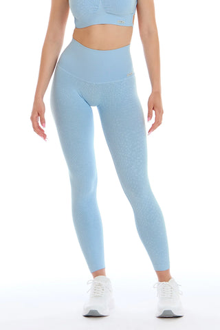 Leggings Jungle Pitone Azzurro Zen - FGM04 - LEGGINGS ANTICELLULITE - fgm04
