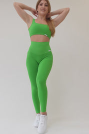 Leggings Push Up CALIPSO Green Meadow Ribbed