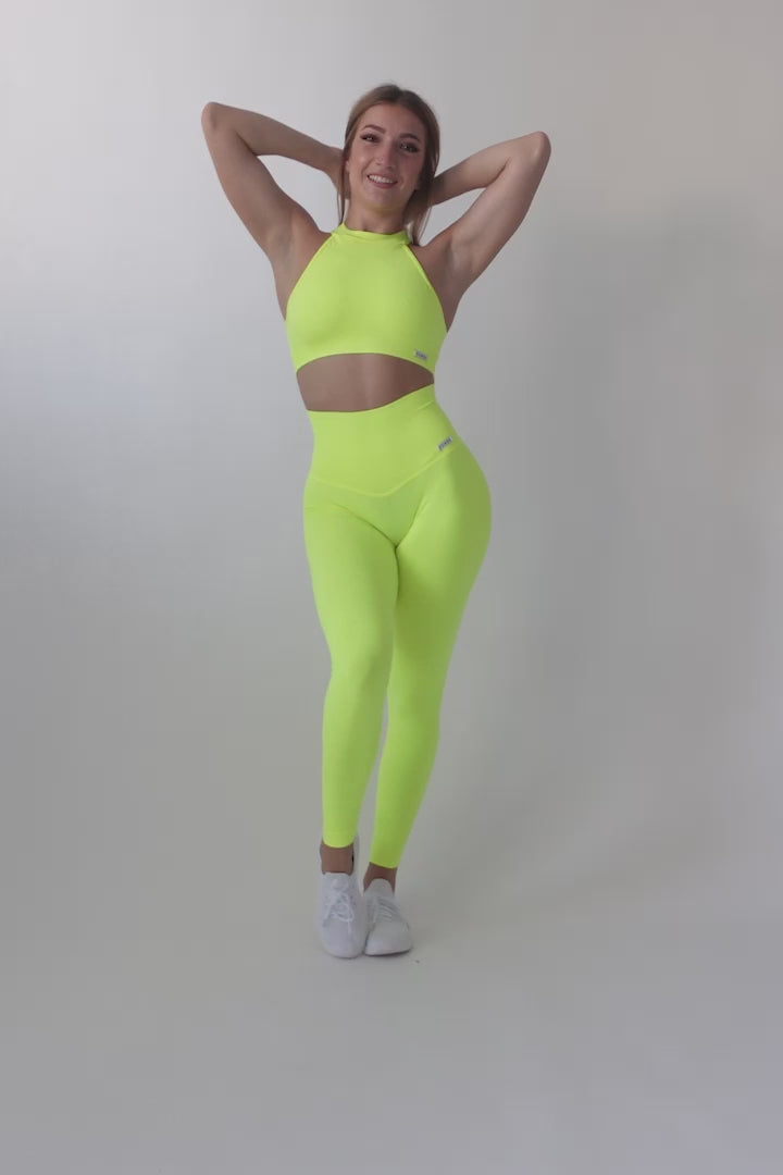 Leggings Push Up All-Up Giallo Fluo