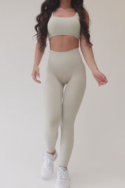 Leggings push up con canalé de leche CALIPSO