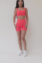 CALIPSO Orange Fluo Ribs Shorts