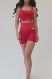 Top Jungle Leopardo Rojo Talla Unica