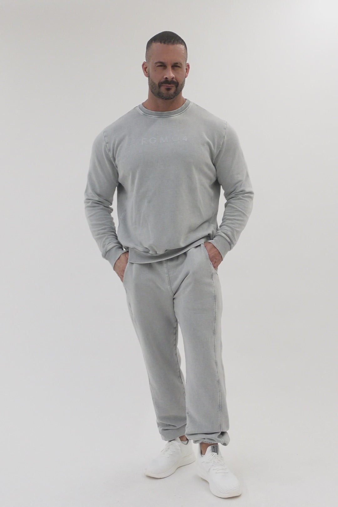 Pantalone Jogger Uomo Grigio Moonstone