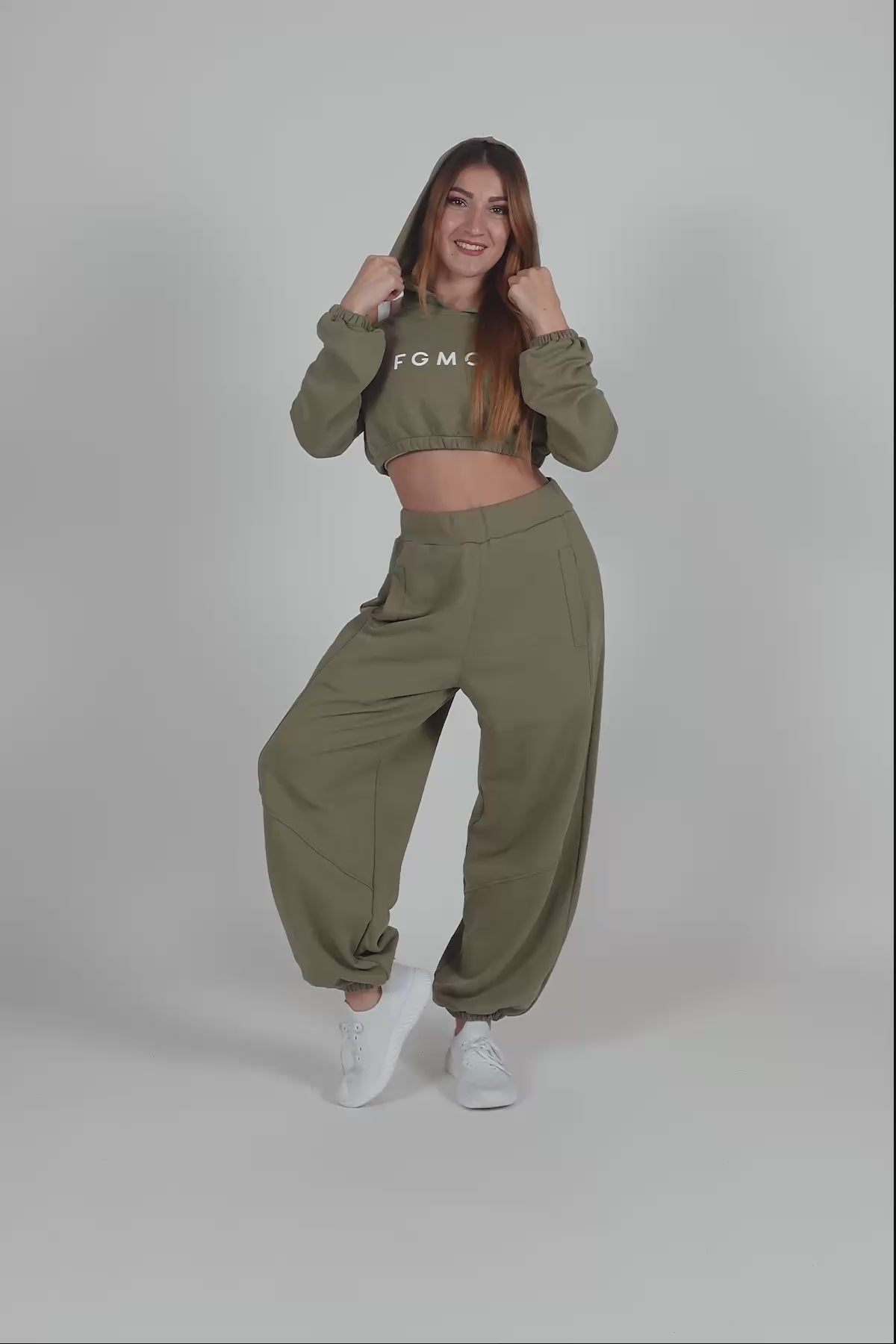 Jasmine Women's Oversized Jogger Pants Sage Green