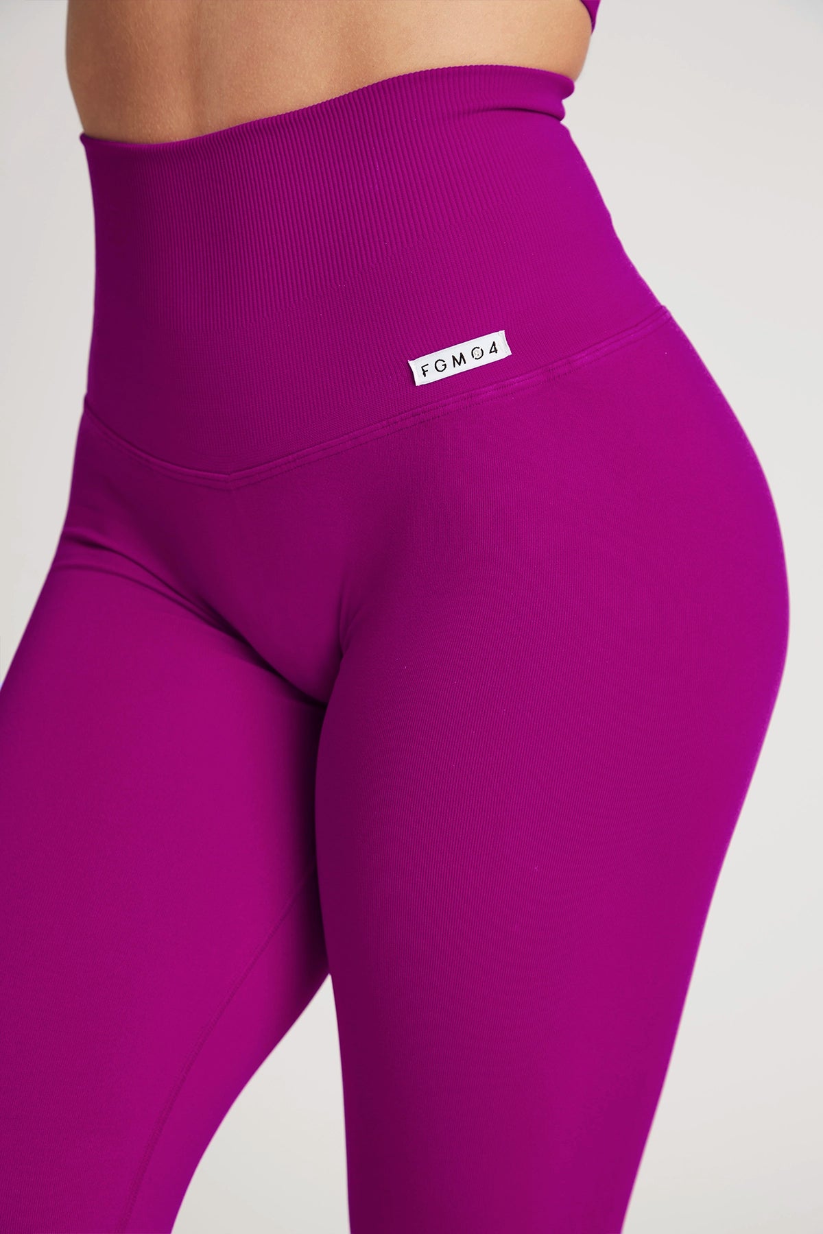 Leggings sportivi con tecnologia FIR push up con arricciatura All - Up Purple - FGM04 - LEGGINGS ANTICELLULITE - fgm04