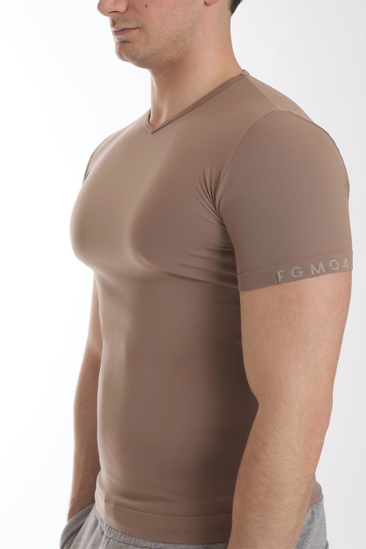 T-shirt Uomo Manica Corta Nocciola Biscotto - FGM04 - OFFERTE SPECIALI - fgm04