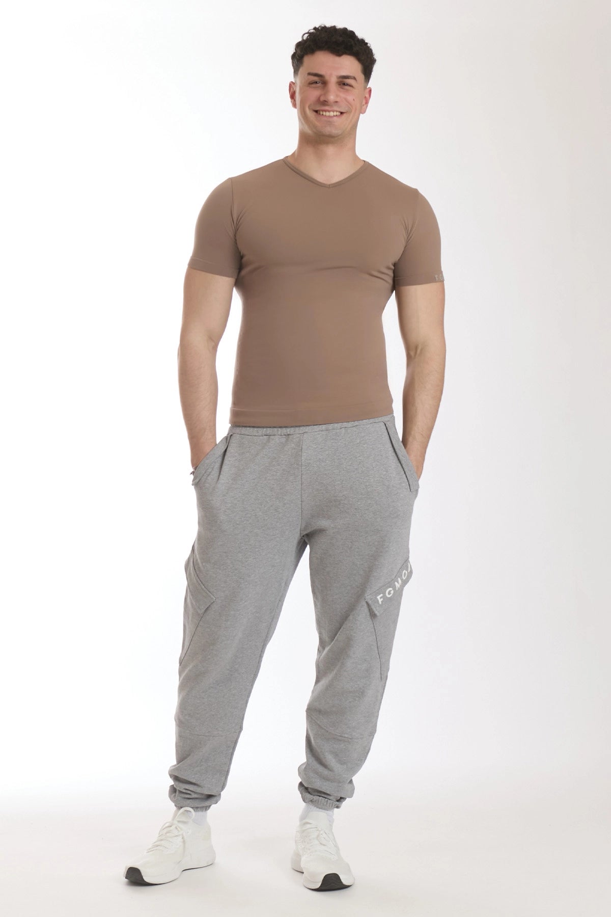 T-shirt Uomo Manica Corta Nocciola Biscotto - FGM04 - OFFERTE SPECIALI - fgm04
