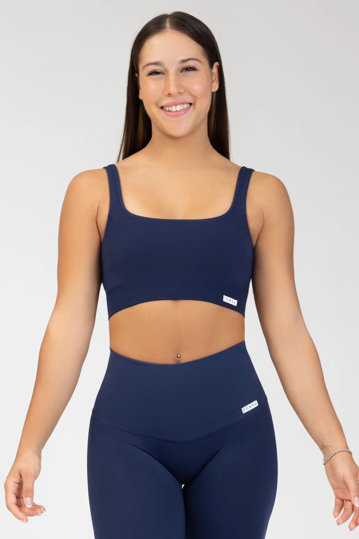 Top sportivo con spalline larghe Gym Fashion Blu Notte - FGM04 - Maglie e Top - fgm04