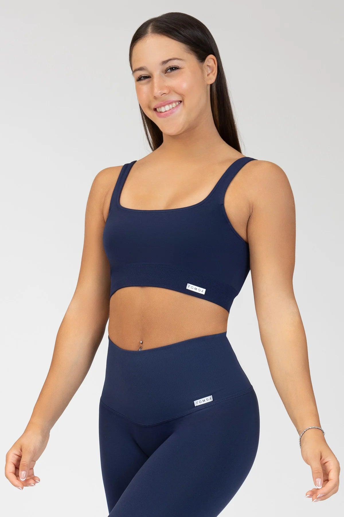 Top sportivo con spalline larghe Gym Fashion Blu Notte - FGM04 - Maglie e Top - fgm04