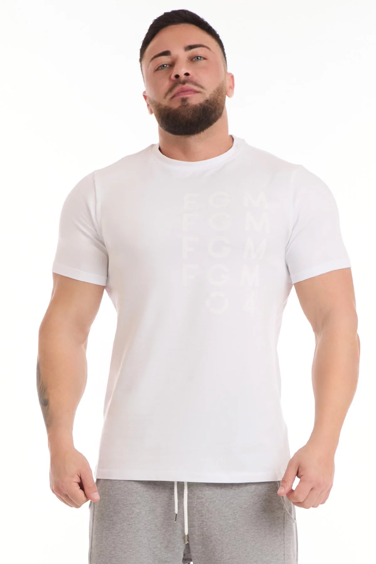 T-Shirt Shadow Fgm04 Uomo Bianco - FGM04 - Linea Ikonic Uomo - fgm04