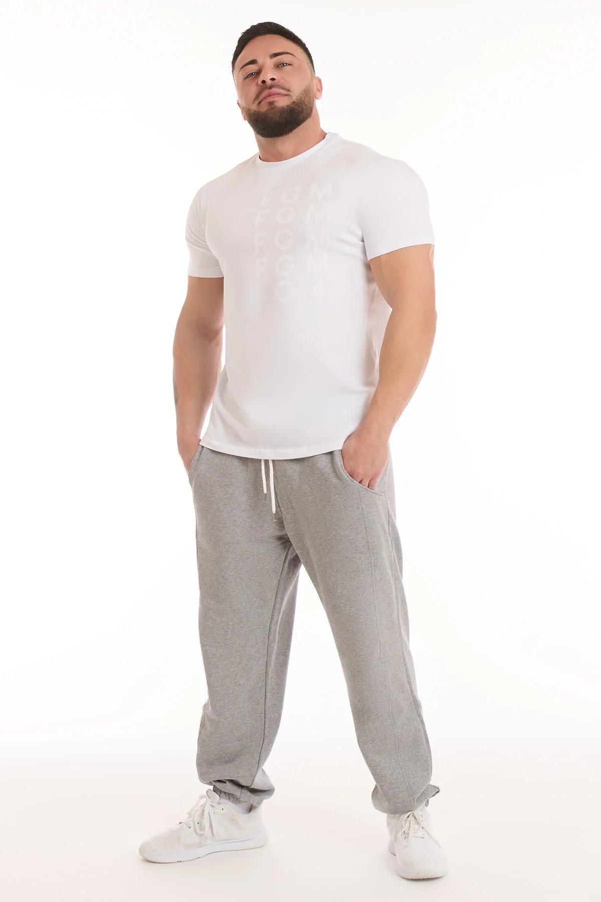 T-Shirt Shadow Fgm04 Uomo Bianco - FGM04 - Linea Ikonic Uomo - fgm04