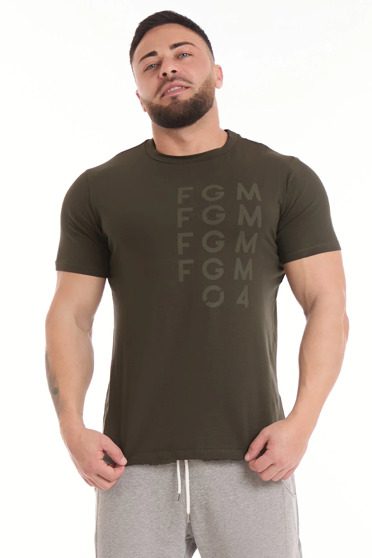 T-Shirt Shadow Fgm04 Uomo Verde Militare - FGM04 - Linea Ikonic Uomo - fgm04
