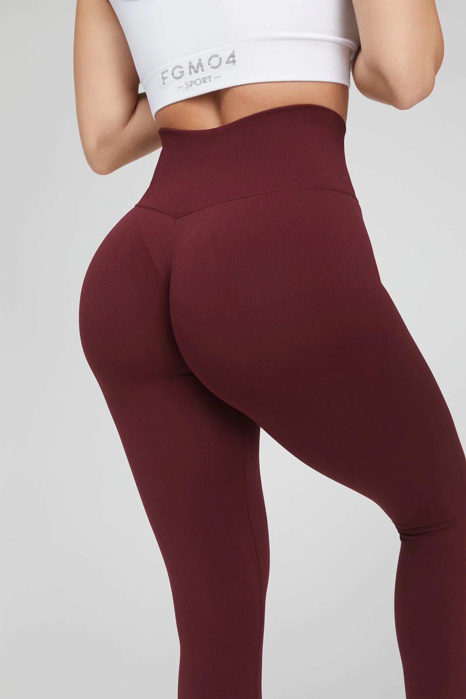 Leggings Shape - Up Fgm04 2.0 Bordeaux Pancia Piatta - FGM04 - LEGGINGS ANTICELLULITE - fgm04