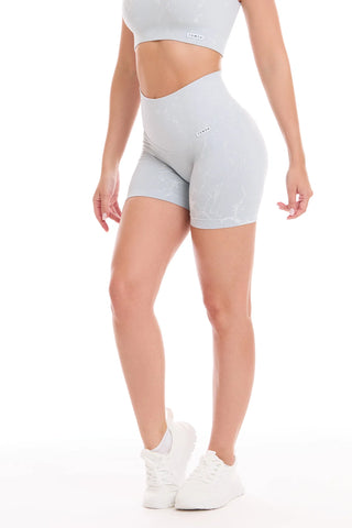 Shorts Push Up Marmo Grigio Perla - FGM04 - LEGGINGS ANTICELLULITE - fgm04