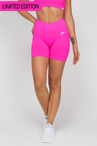 Shorts sportivi con tecnologia FIR push up con arricciatura All - Up Fuxia Fluo - FGM04 - LEGGINGS ANTICELLULITE - fgm04