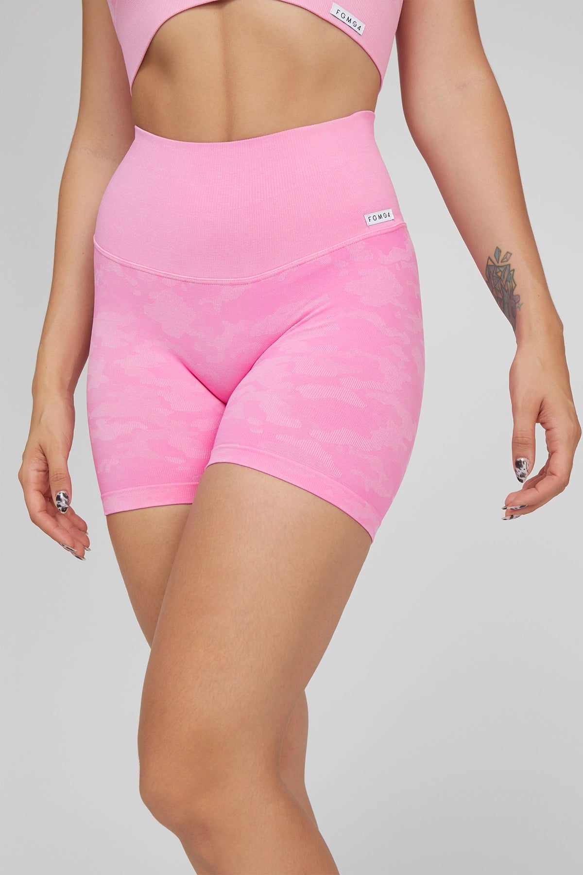 Shorts Mimetico Rosa Ecofir - FGM04