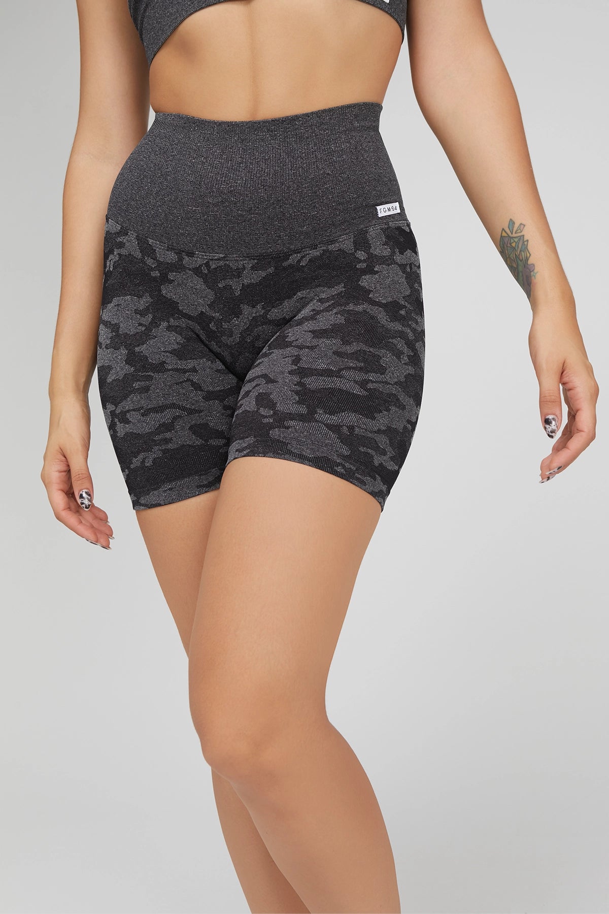 Shorts Mimetico Nero Ecofir - FGM04