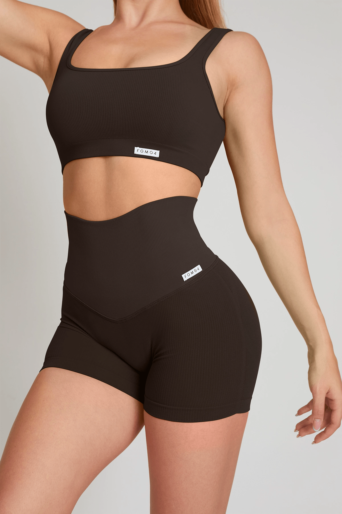 Shorts Calipso Caffè Costine - FGM04 - LEGGINGS ANTICELLULITE - fgm04