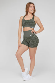 Shorts Mimetico Verde Militare Ecofir - FGM04