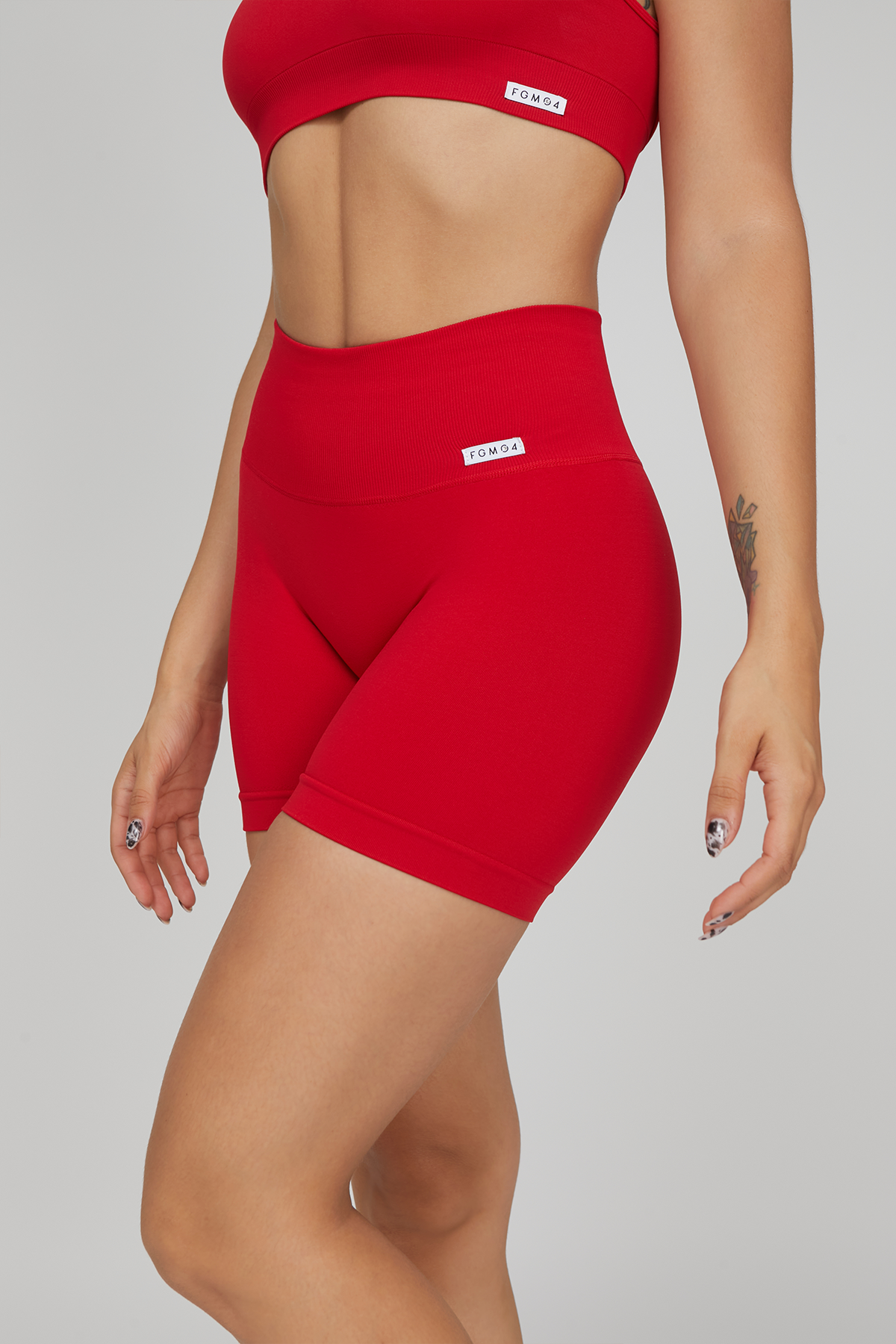 Shorts Shape-Up 2.0 Rosso Lampone Pancia Piatta - FGM04