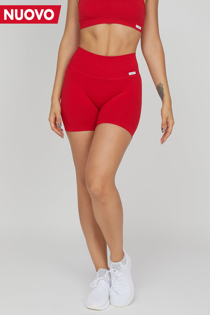 Shorts Shape-Up 2.0 Rosso Lampone Pancia Piatta - FGM04