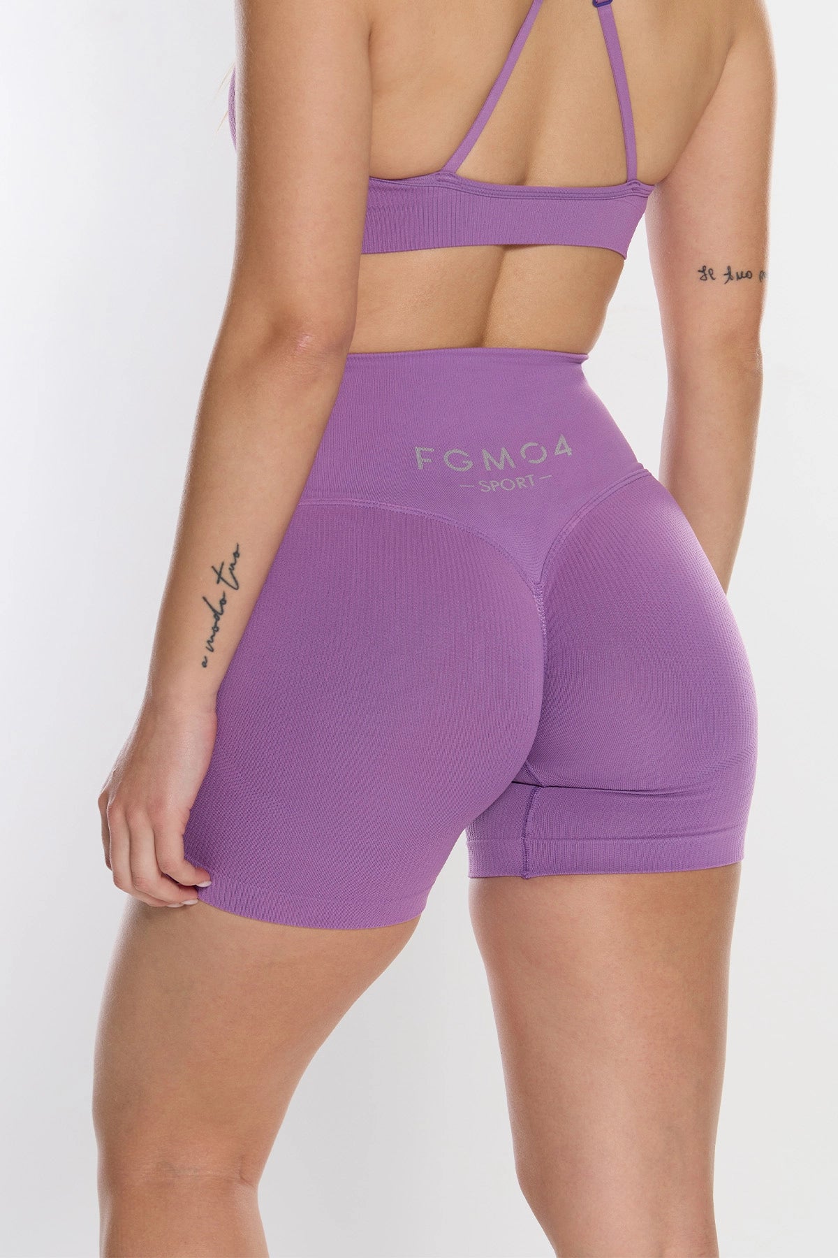Shorts Calipso Violetto Costine - FGM04 - LEGGINGS ANTICELLULITE - fgm04