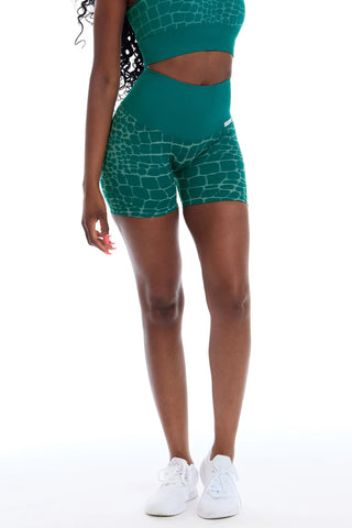 All-Up Croco Shorts Alexandrite