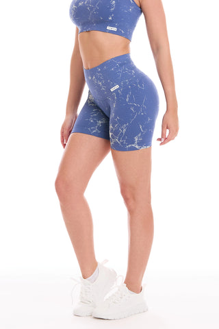 Shorts Push Up Marmo Blu Avio - FGM04 - LEGGINGS ANTICELLULITE - fgm04