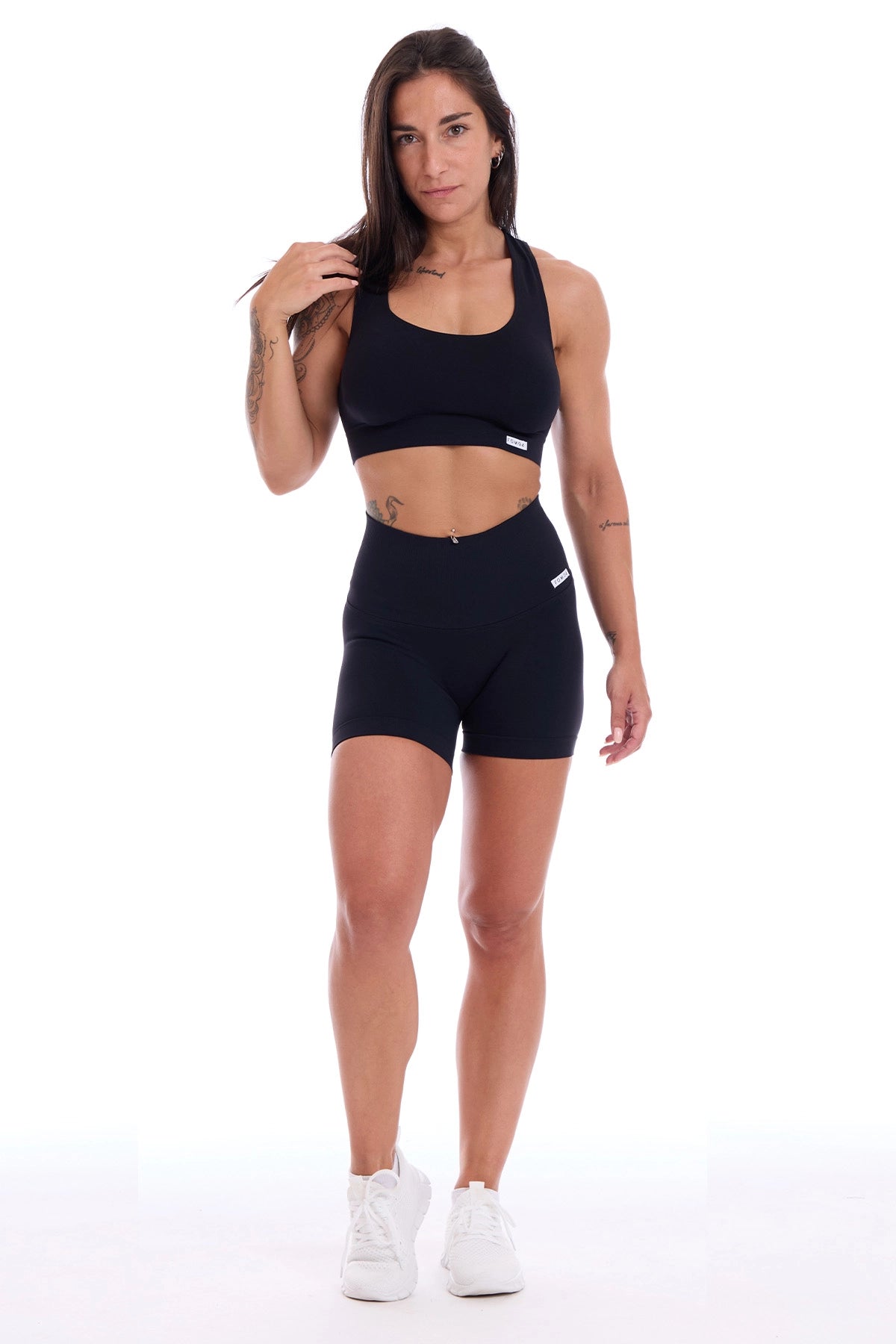 Completo Onyx Nero (Top + Shorts)