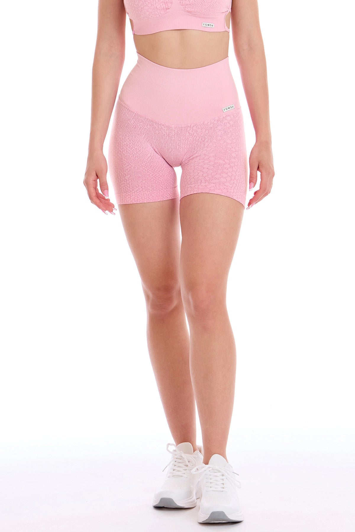 Shorts Jungle Pitone Rosa Macaron
