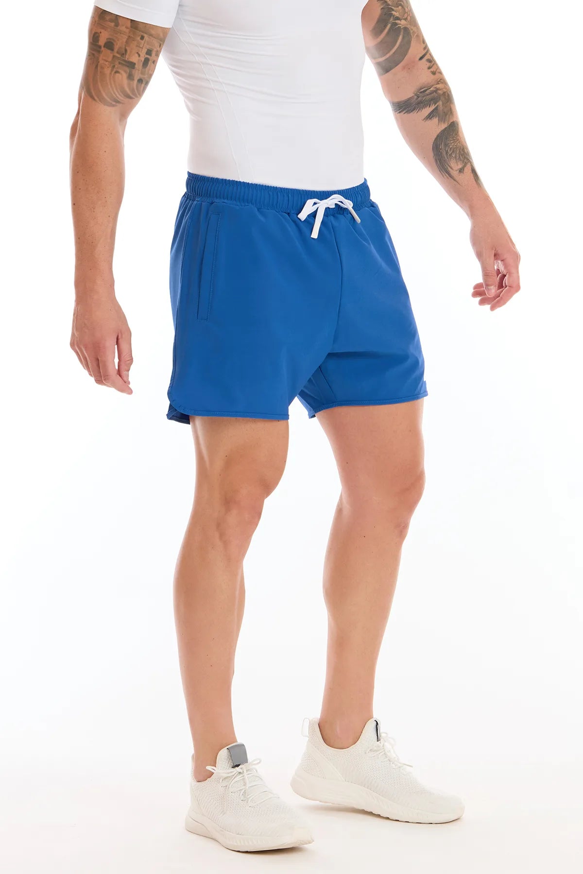 Shorts Running Power Uomo Blu Elettrico - fgm04 - Linea Ikonic Uomo - fgm04