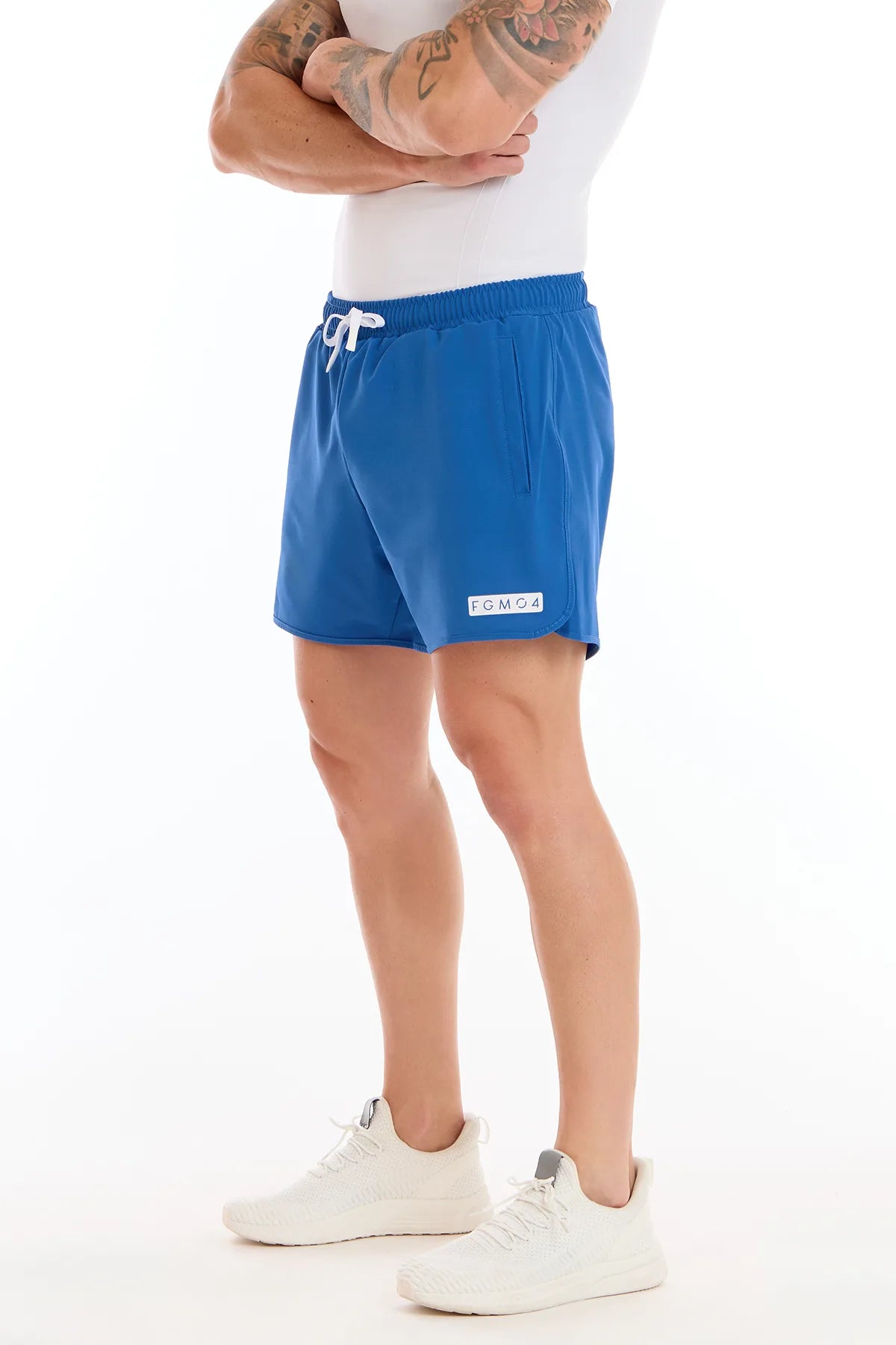 Shorts Running Power Uomo Blu Elettrico - fgm04 - Linea Ikonic Uomo - fgm04