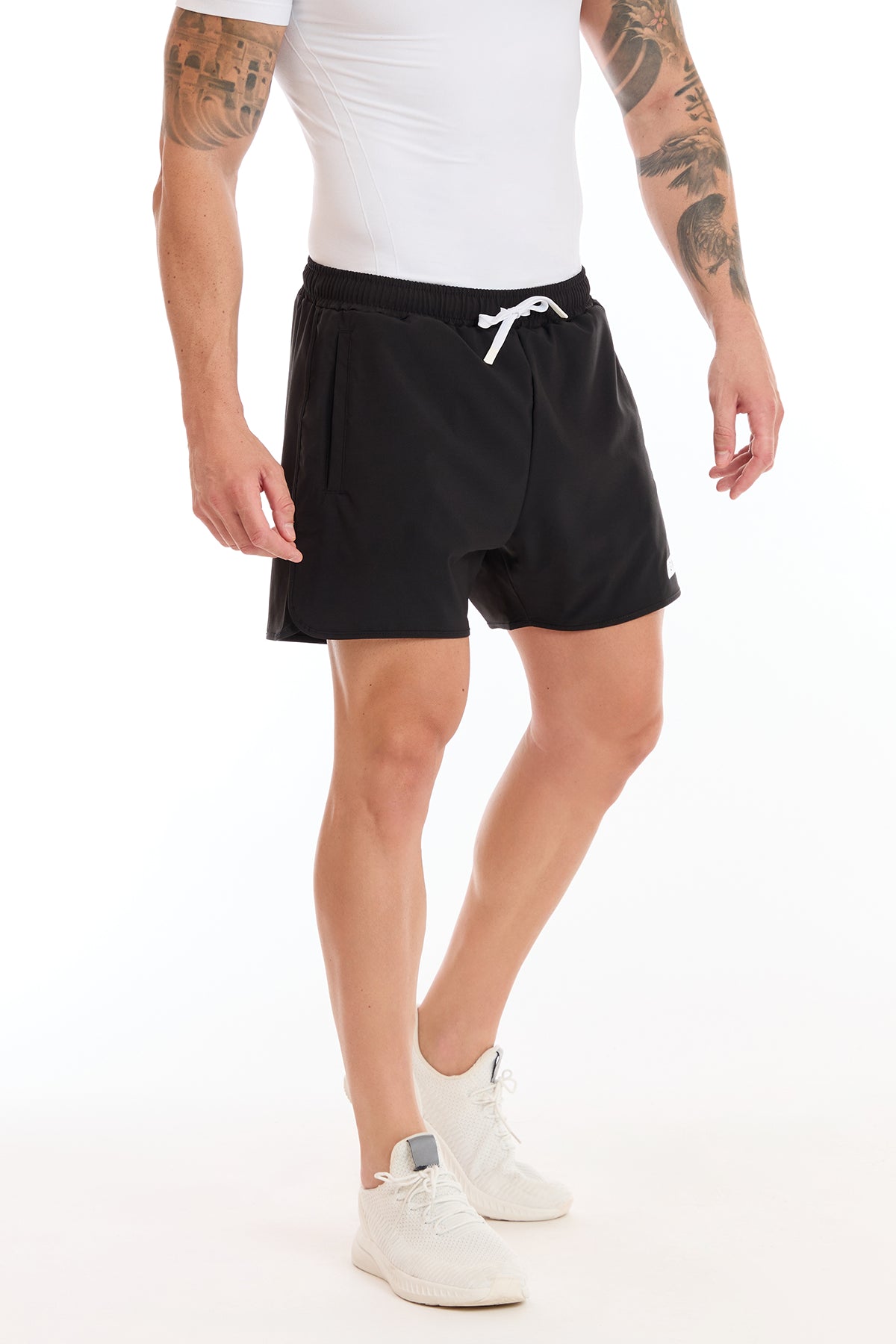 Shorts Running Power Uomo Nero - fgm04 - Linea Ikonic Uomo - fgm04