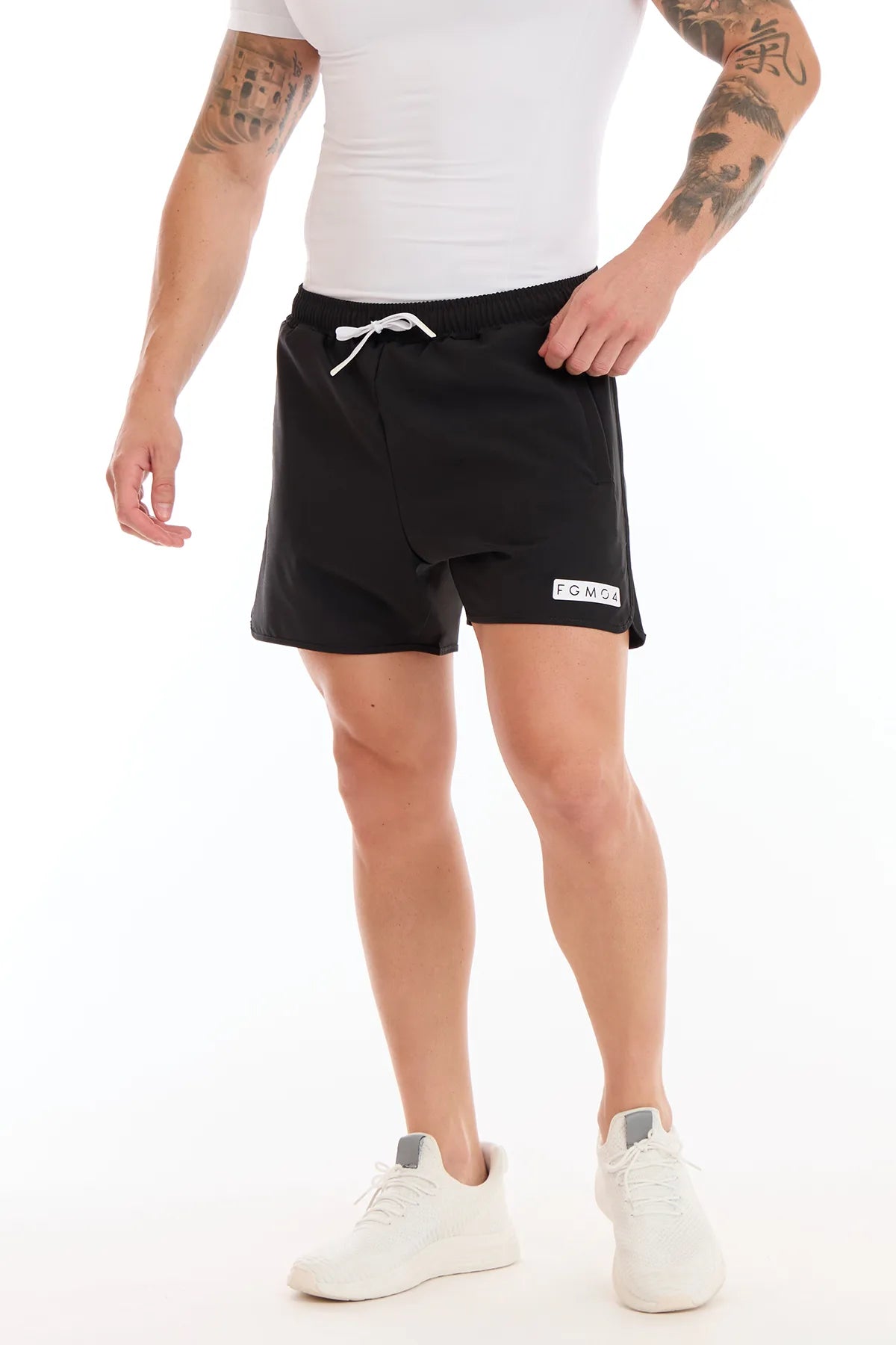 Shorts Running Power Uomo Nero - fgm04 - Linea Ikonic Uomo - fgm04